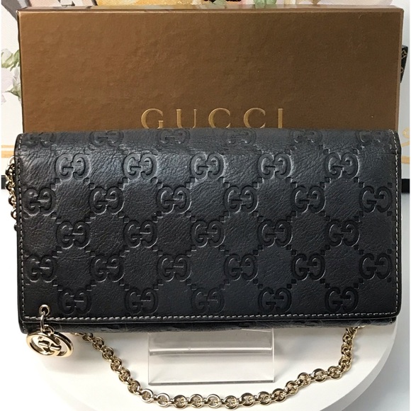 GUCCI Guccissima Leather Wallet on Chain 🔥 - Picture 17 of 17